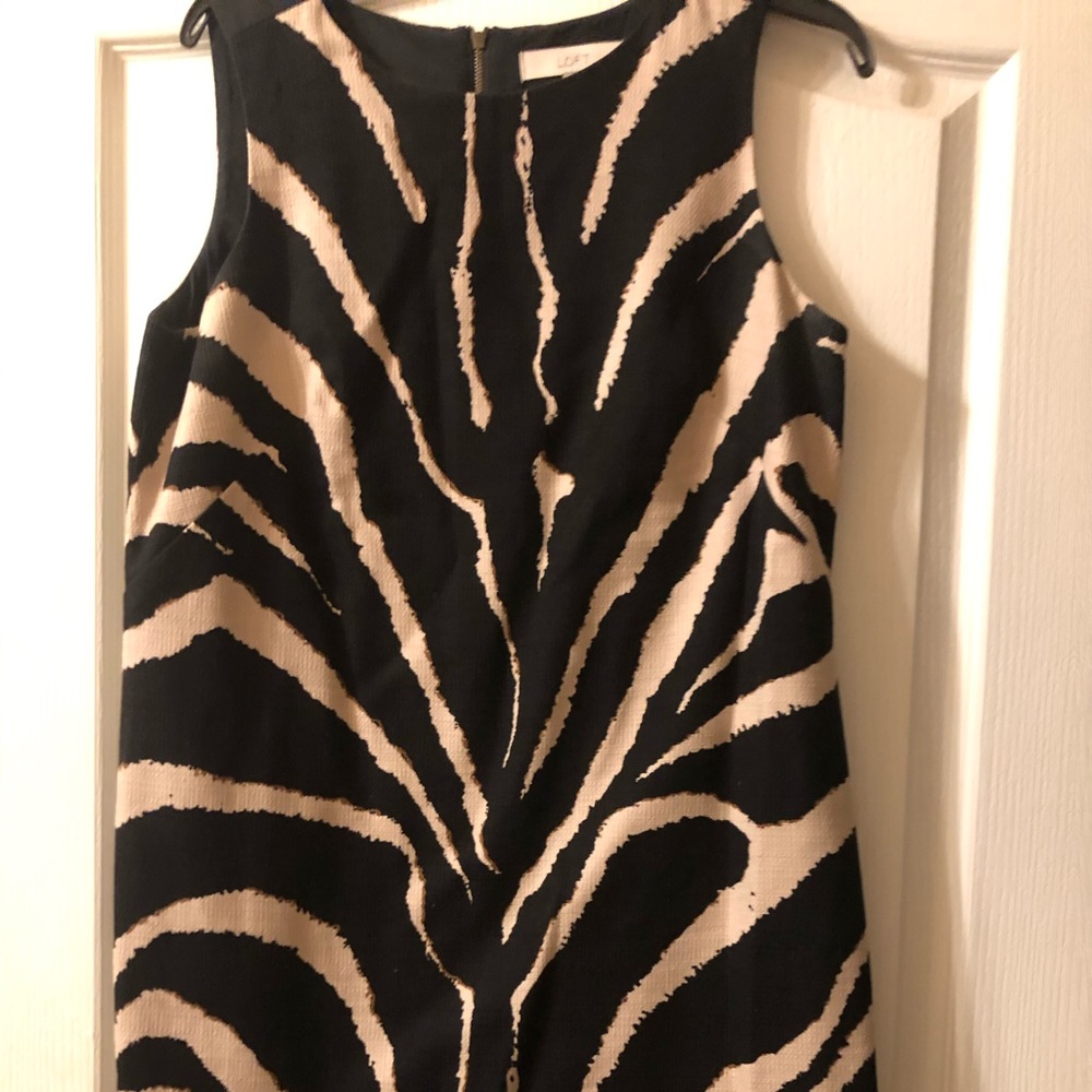 Sleeveless lined dress.